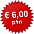 EUR 6,00 p/m